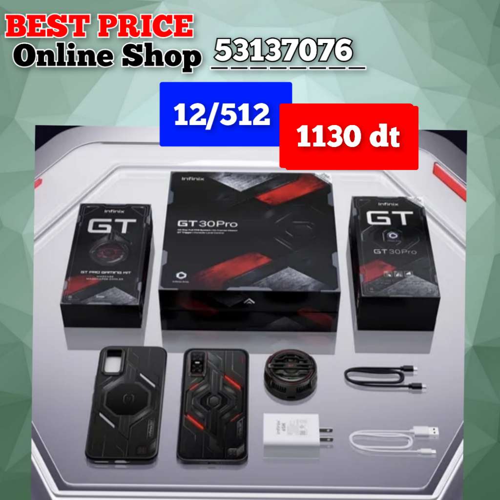 Infinix GT 30 PRO 5G (12+12/512 ) Cacheté paquet fermé #Validé✔️