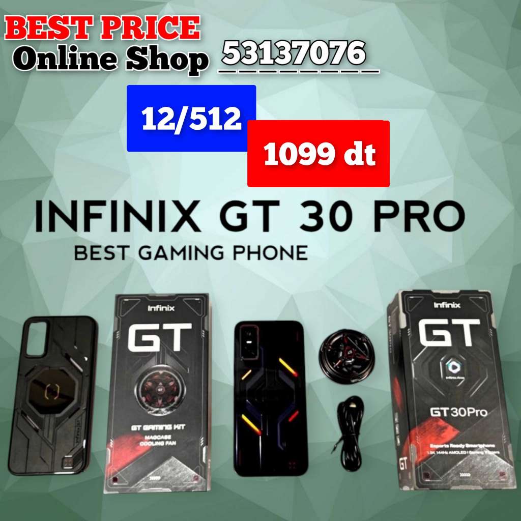Infinix GT 30 PRO 5G  (12+12/512 ) Cacheté paquet fermé #Validé✔️