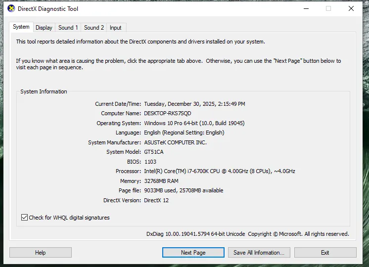 Unité Gamer ASUS ROG i7 32Go GTX 1080