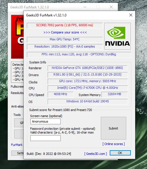 Unité Gamer ASUS ROG i7 32Go GTX 1080
