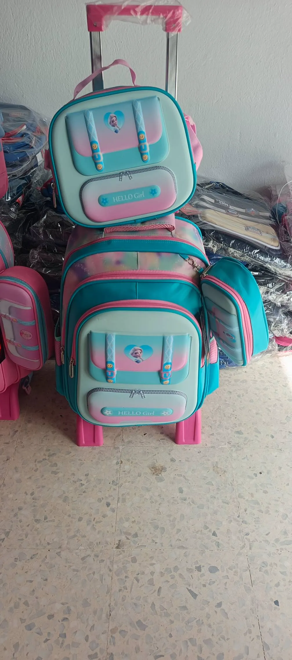 cartable 3 pieces pour fille 