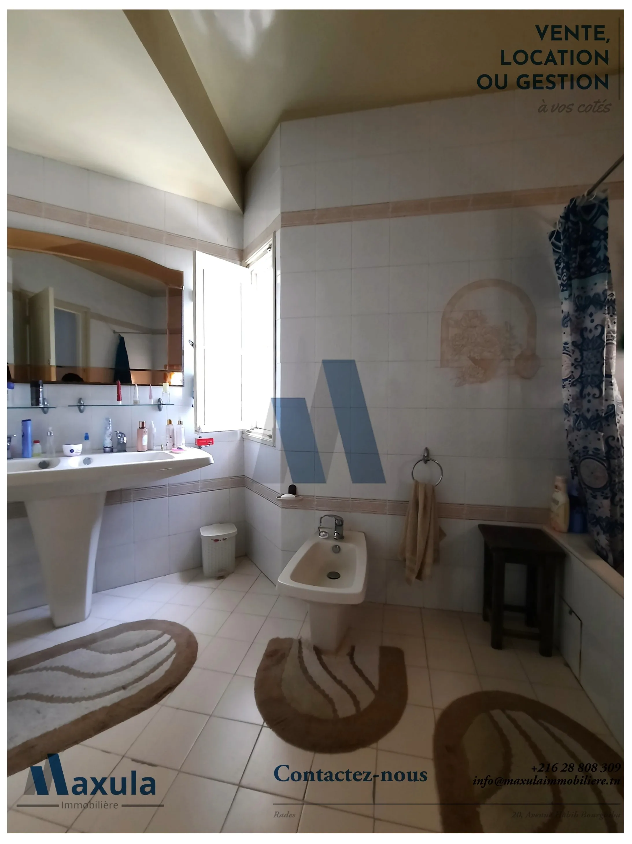 À VENDRE EXCEPTIONNELLE VILLA SUR LES HAUTEUR DE RADES MONGIL