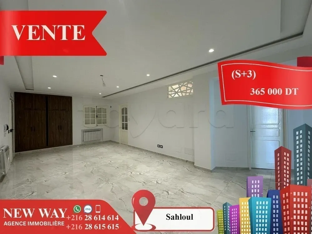 (S+3) à Sahloul, Proche de toutes Commodités