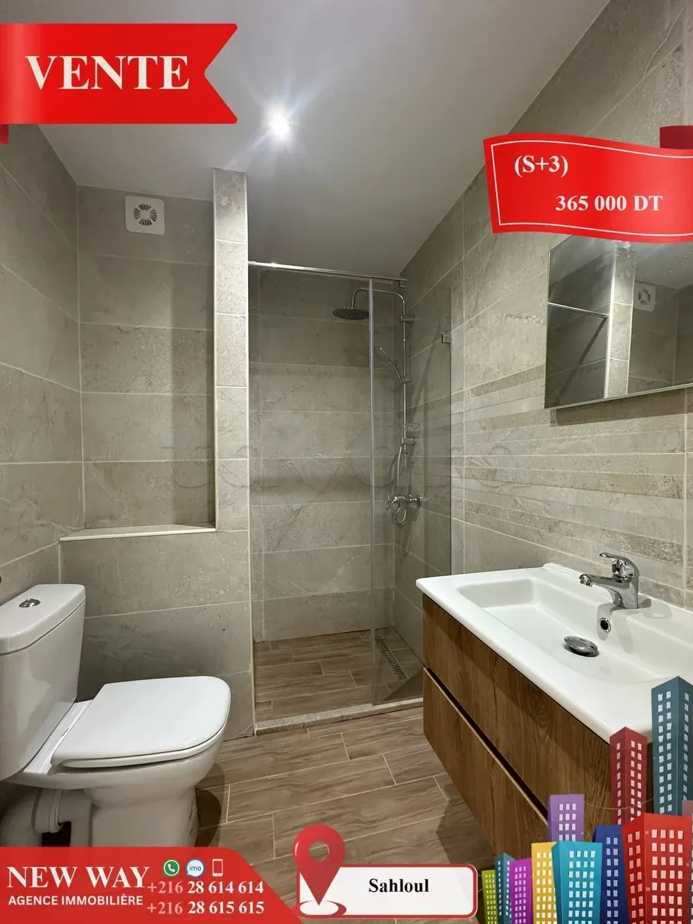 (S+3) à Sahloul, Proche de toutes Commodités