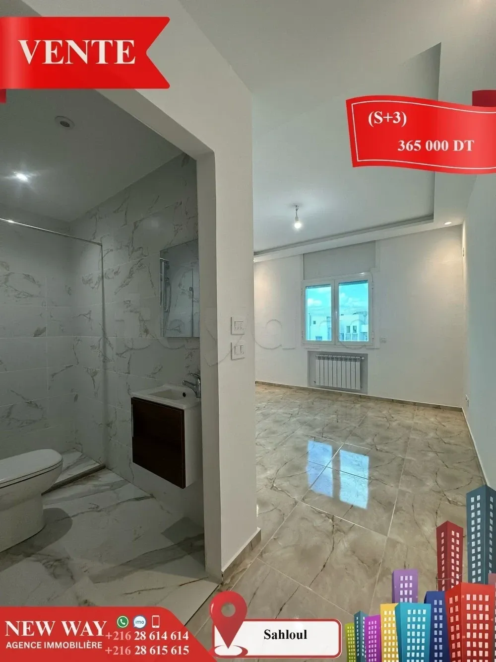 (S+3) à Sahloul, Proche de toutes Commodités