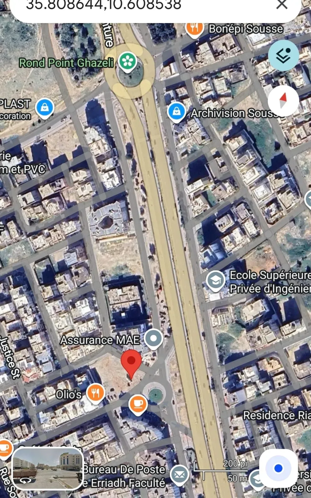 À vendre un terrain (R+4 ) à Sousse Emplacement stratégique