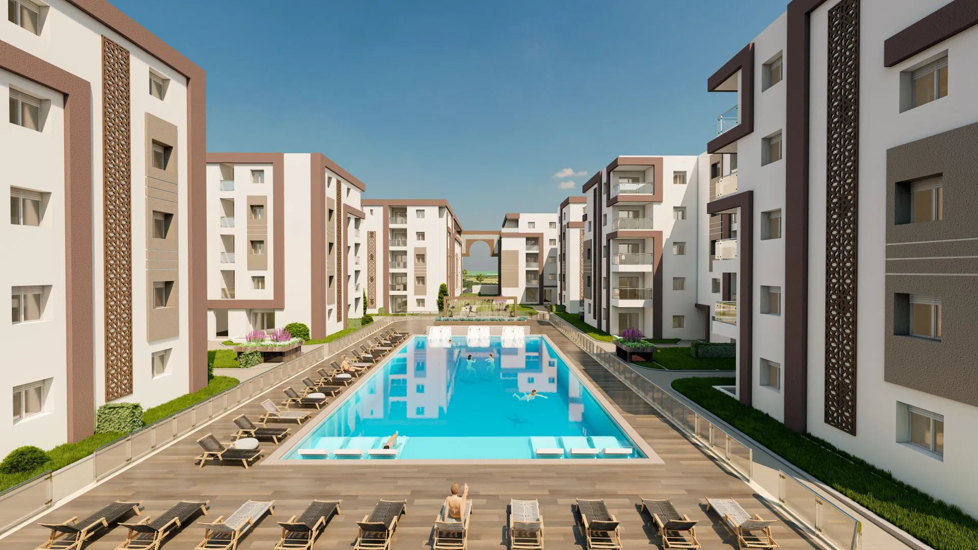 S3 à Résidence Bousten 3 Hammamet à quelques pas de la plage