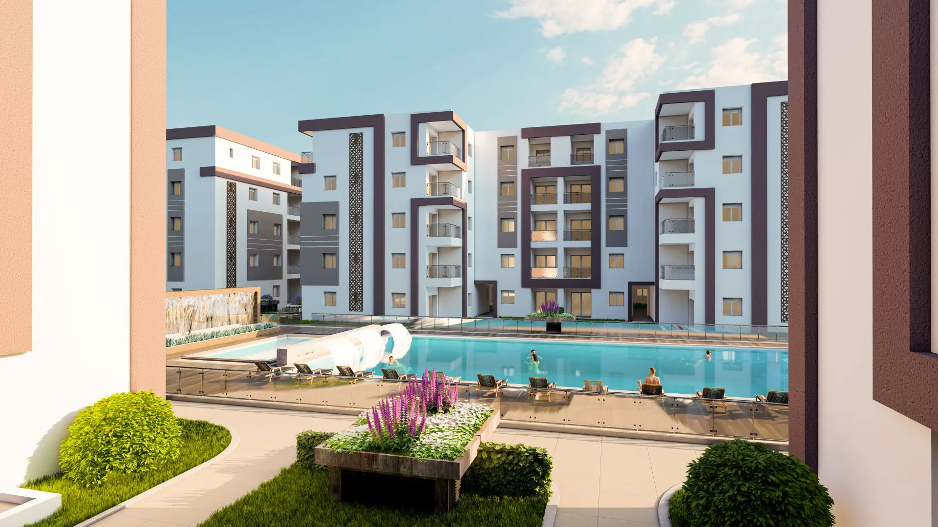 S3 à Résidence Bousten 3 Hammamet à quelques pas de la plage