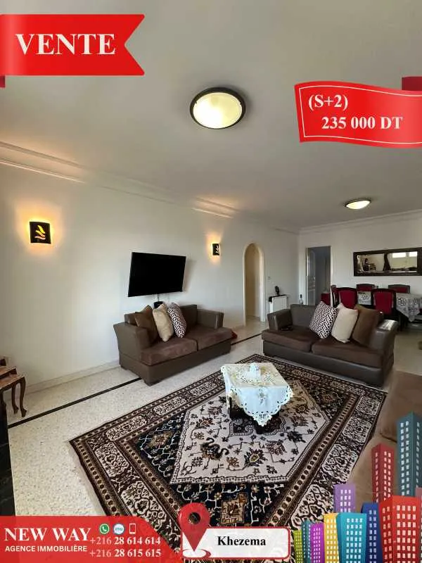 (S+2) à Khezema avec Meubles