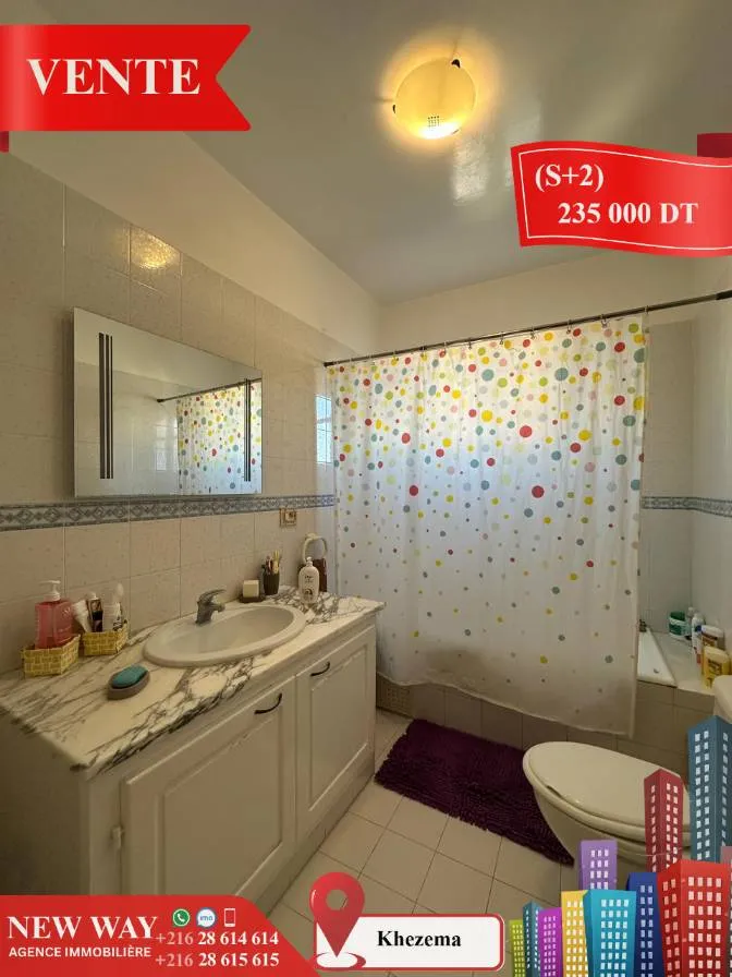 (S+2) à Khezema avec Meubles