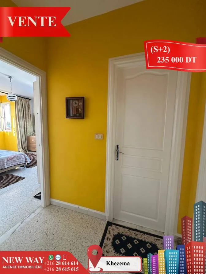 (S+2) à Khezema avec Meubles