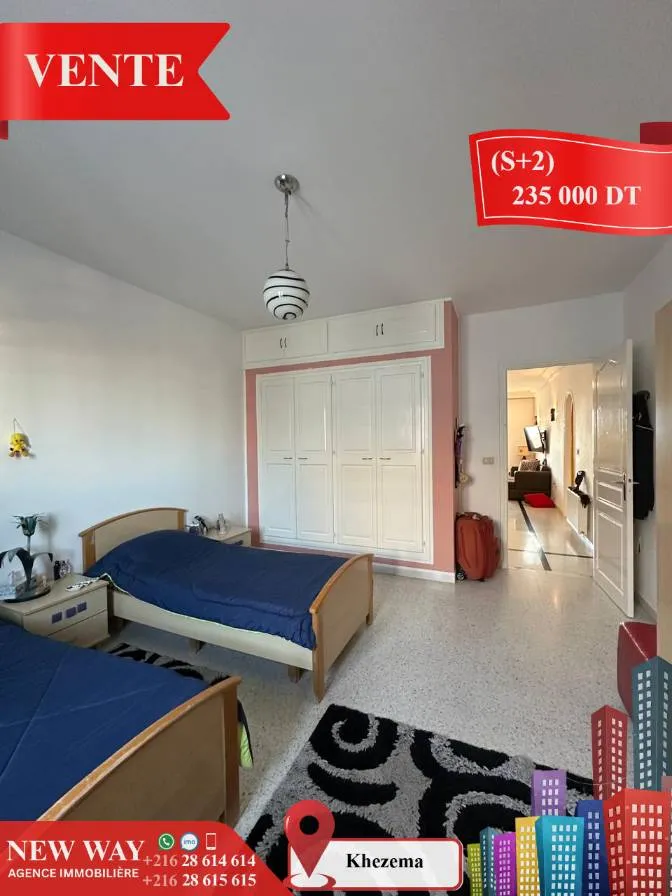 (S+2) à Khezema avec Meubles