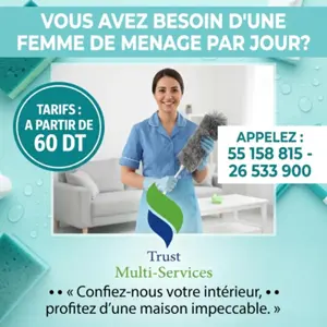 FEMME DE MENAGE PAR JOUR A SIDI BOUALI