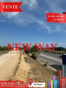 Terrain Agricole à Sidi Bouali près de l'autoroute et GP1