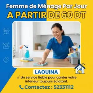 FEMME DE MENAGE PAR JOUR A LAOUINA