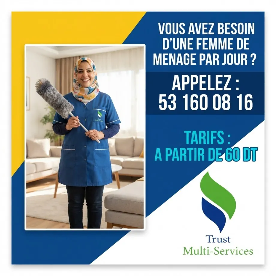 femme de menage par jour el khadra