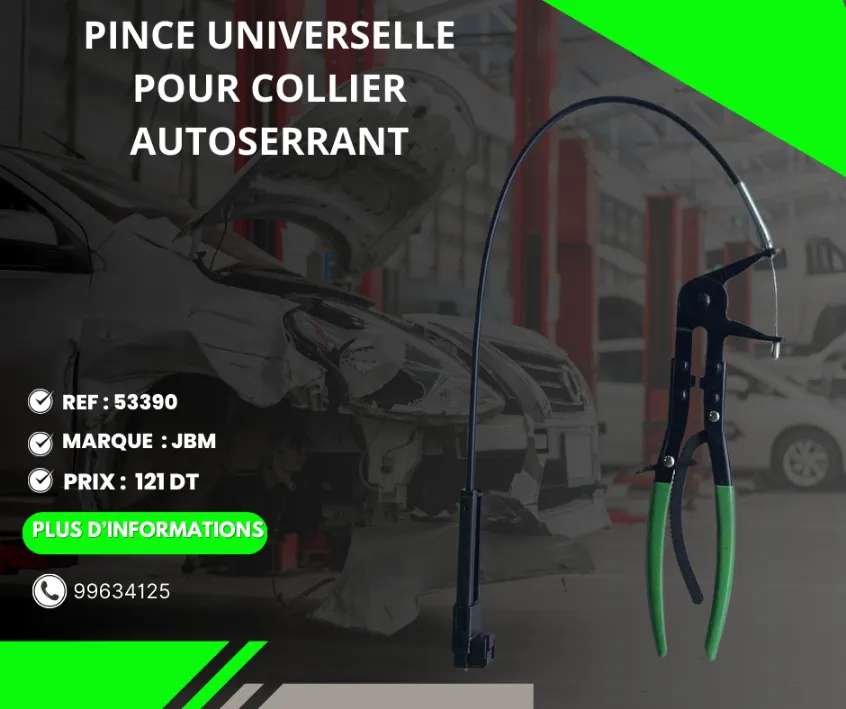 A VENDRE MATERIEL DE GARAGE REF : 53390 PINCE UNIVERSELLE POUR COLLIER AUTOSERRANT