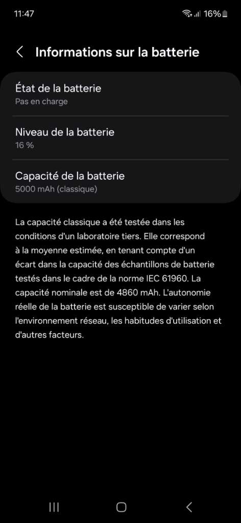 Smartphone samsung a16 128g