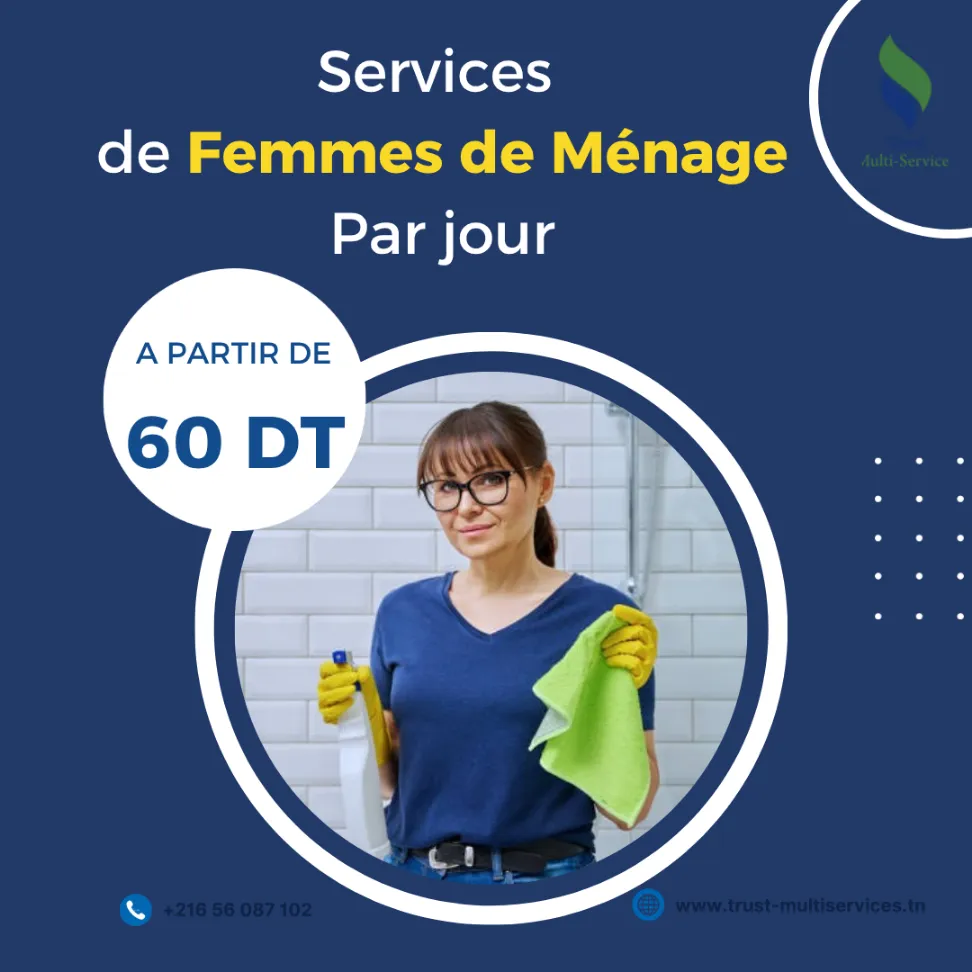 Vous cherchez une femme de ménage par jour ? 