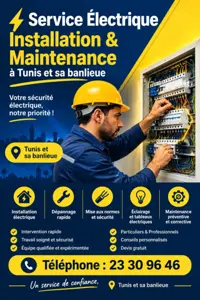 ⚡ SERVICE ÉLECTRIQUE À TUNIS & SA BANLIEUE ⚡