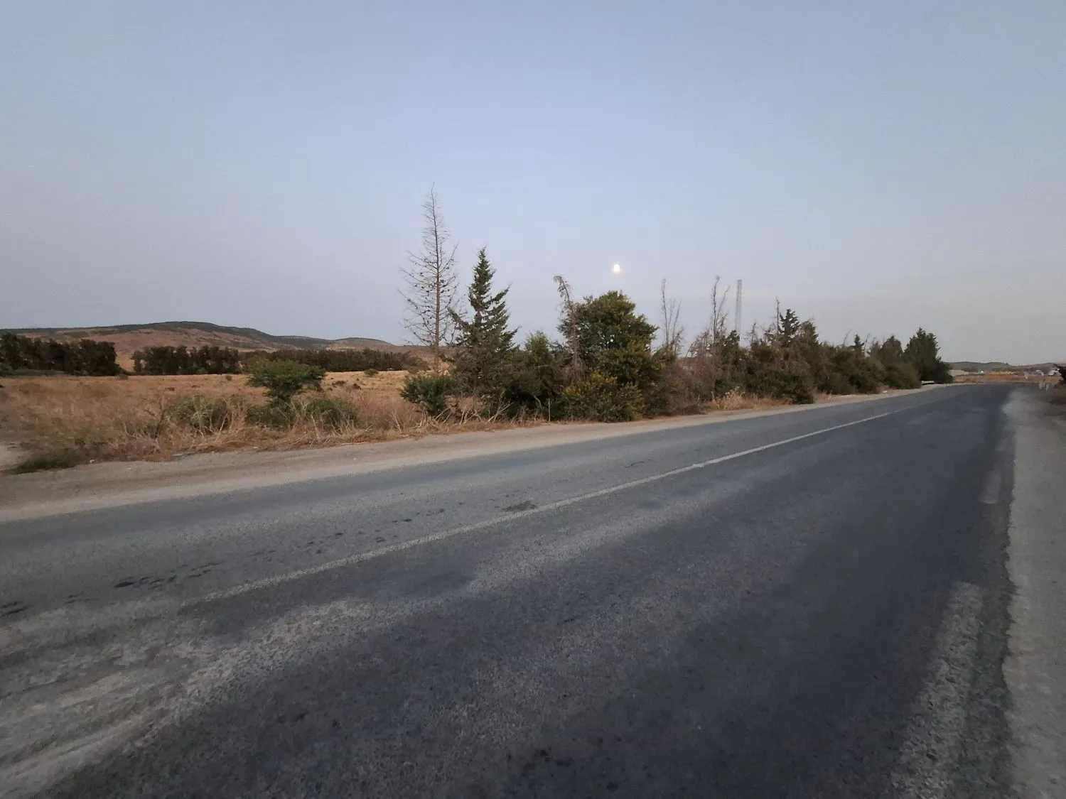 terrain agricole de 2 hectares avec façade de 100 m sur route goudronnée, accessible, papiers en règle