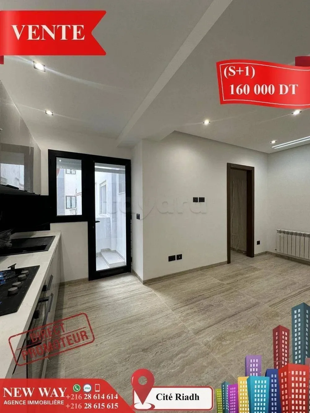 (S+1) Directe Promoteur à Cité Riadh Sousse