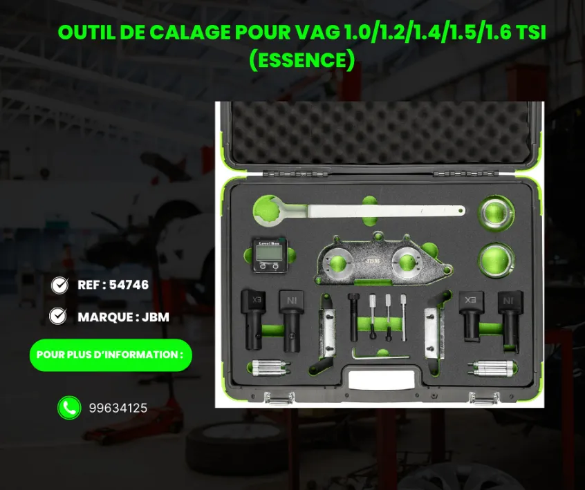 A VENDRE MATERIEL DE GARAGE REF : 54746 OUTIL DE CALAGE POUR VAG 1.0/1.2/1.4/1.5/1.6 TSI (ESSENCE)