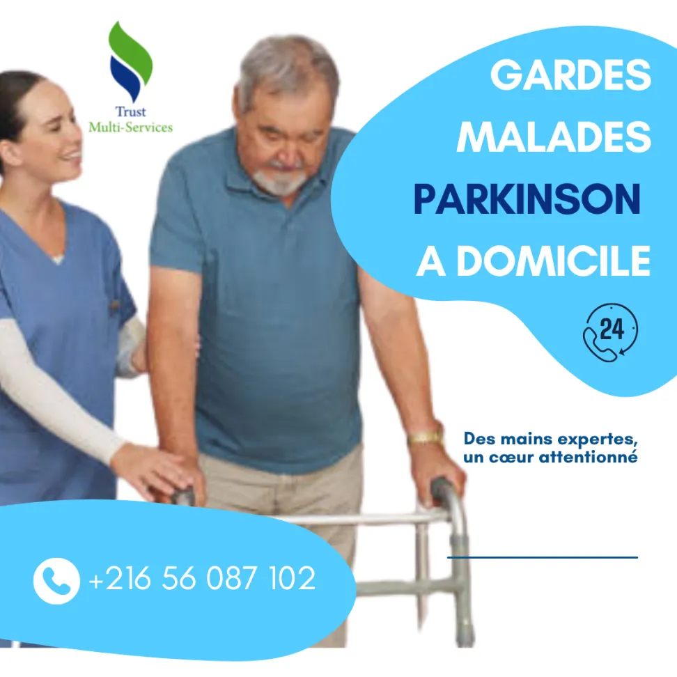 GARDES MALADES DE PARKINSON A DOMICILE  À BIZERTE