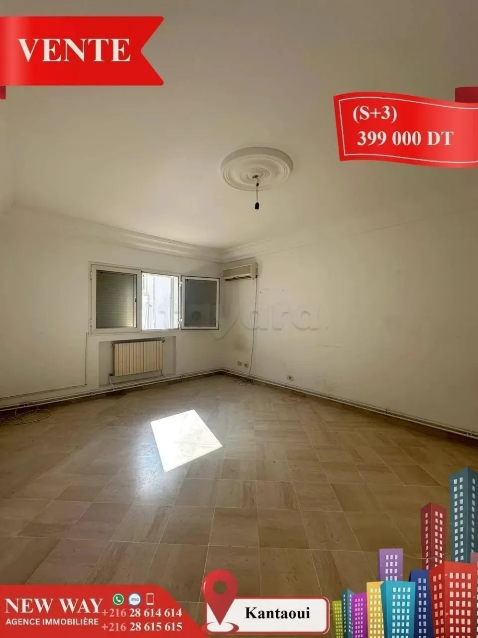 (S+3) à Kantaoui avec Place de Parking