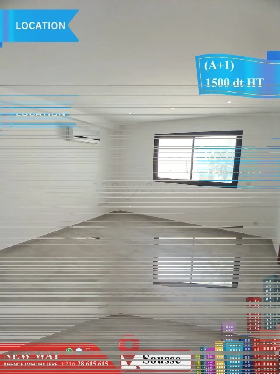 Bureau (A+1) à Sousse dans un Emplacement Stratégique