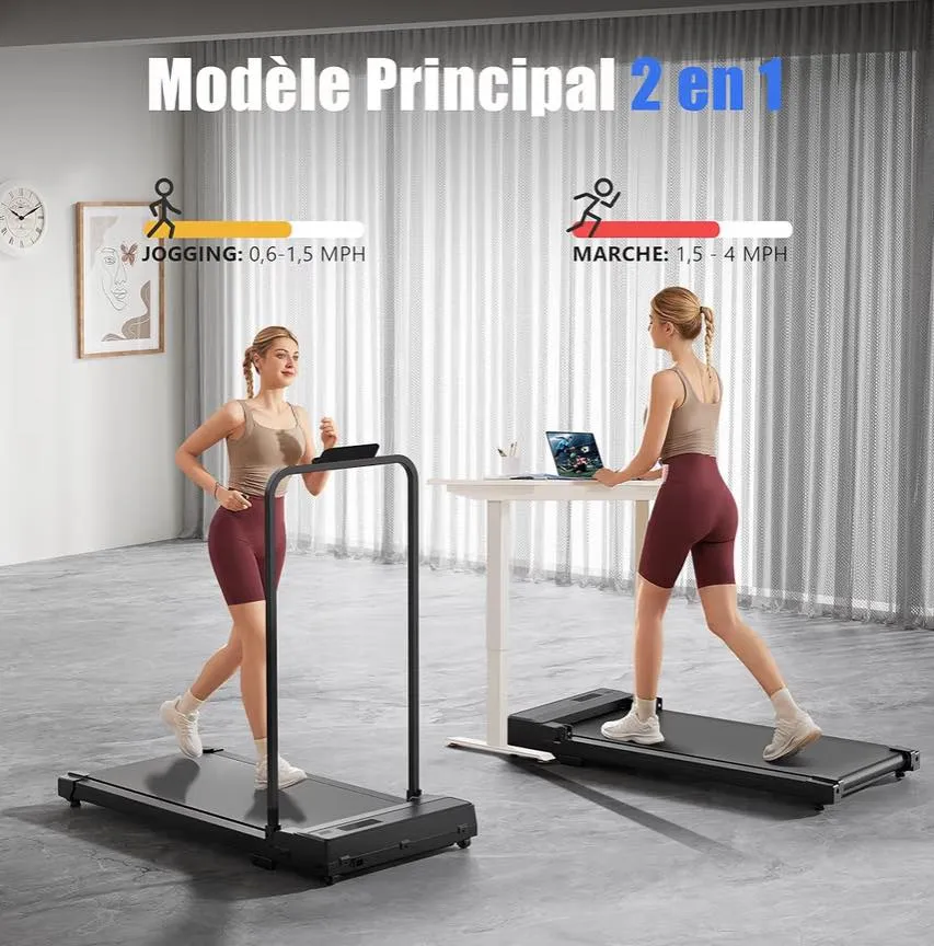 Cacheté!!! Tapis de Marche Électrique Pliable 4-en-1 Prix : 1400 dt