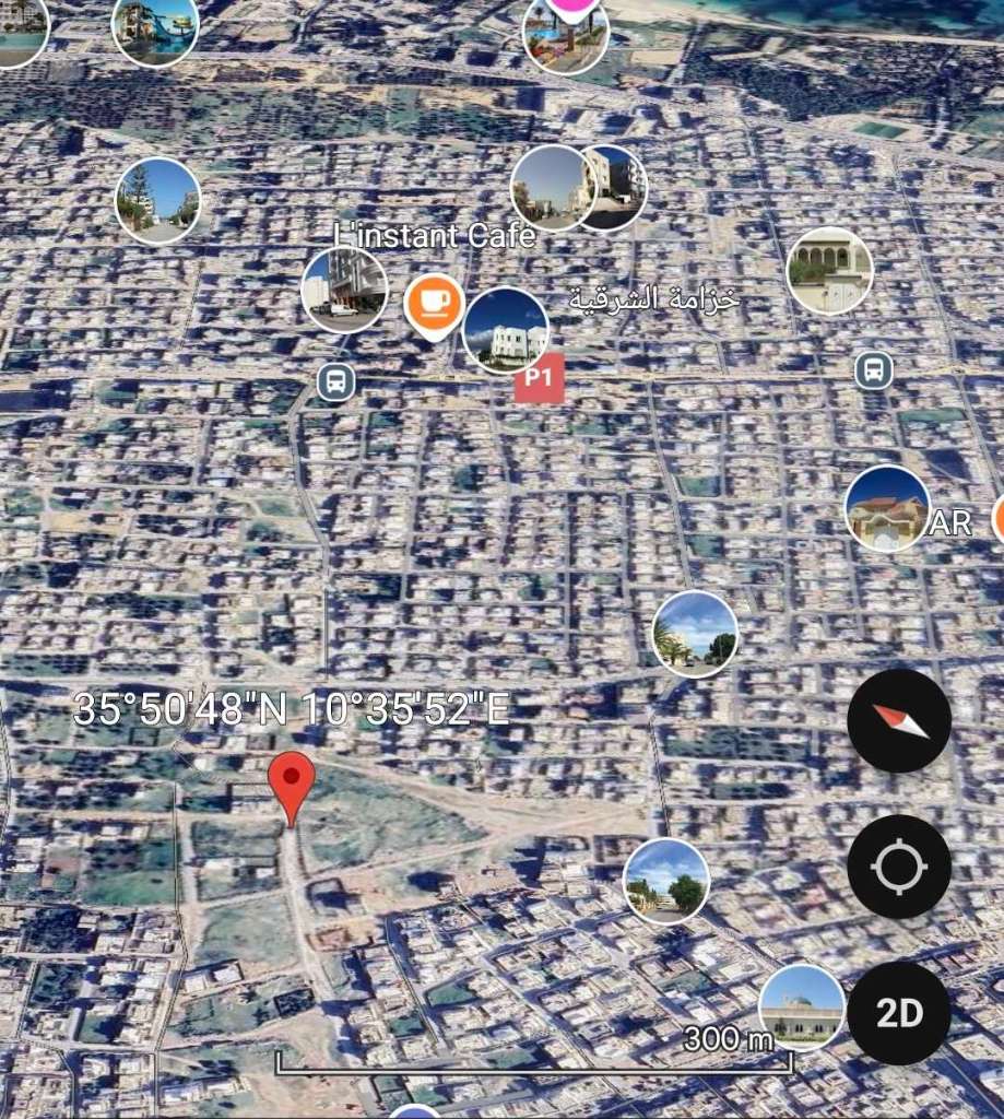 Terrain à vendre 495  m² à Khzema Ouest