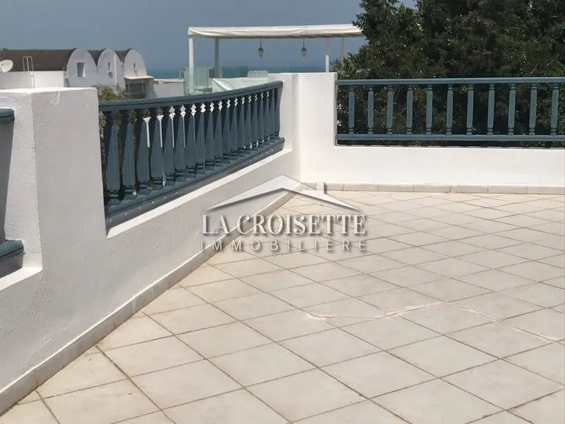 Duplex meublé s3 vue sur mer et avec jardin à Gammarth MDL0004