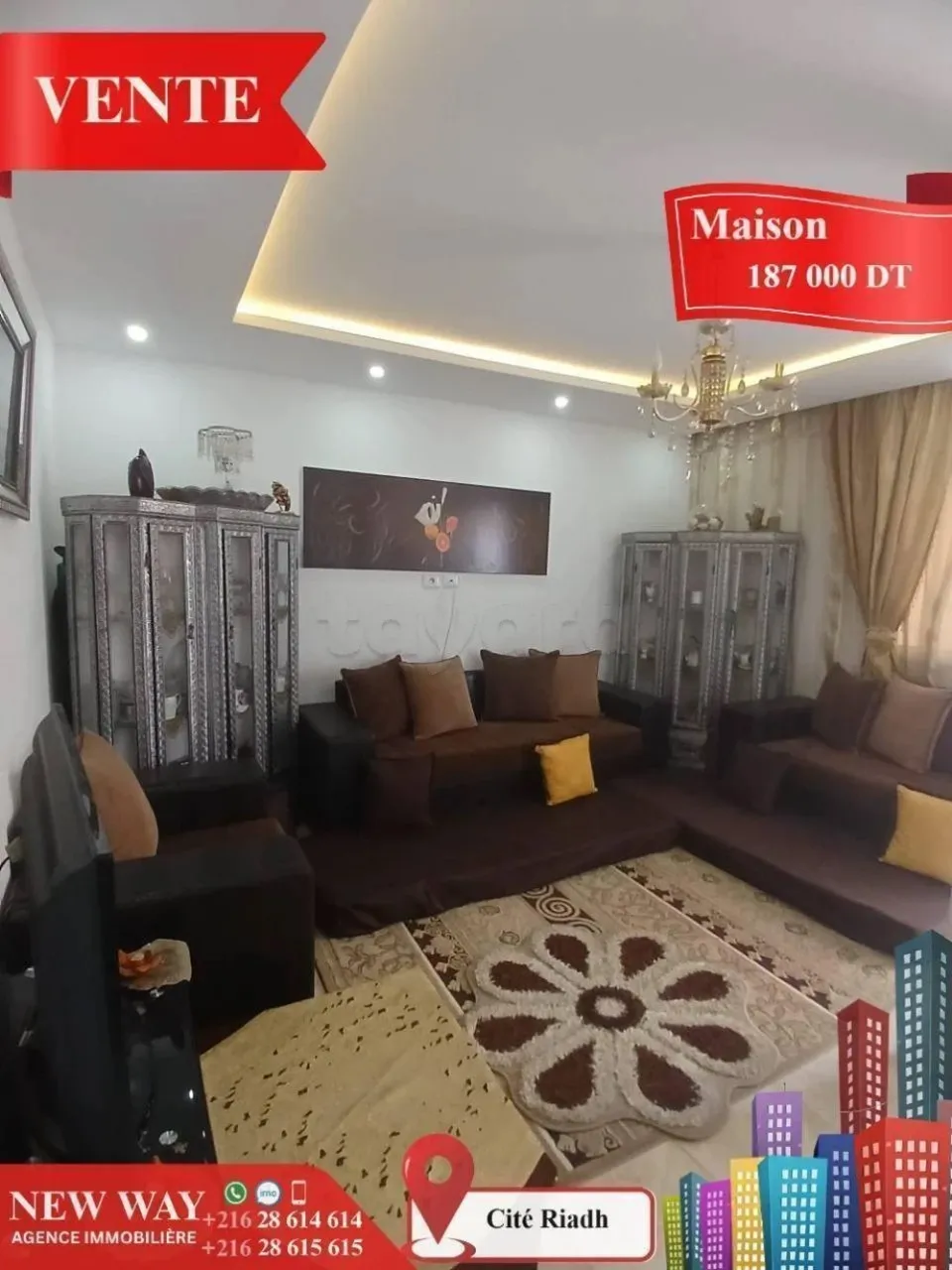 Maison à Cité Riadh , Proche de toutes Commodités