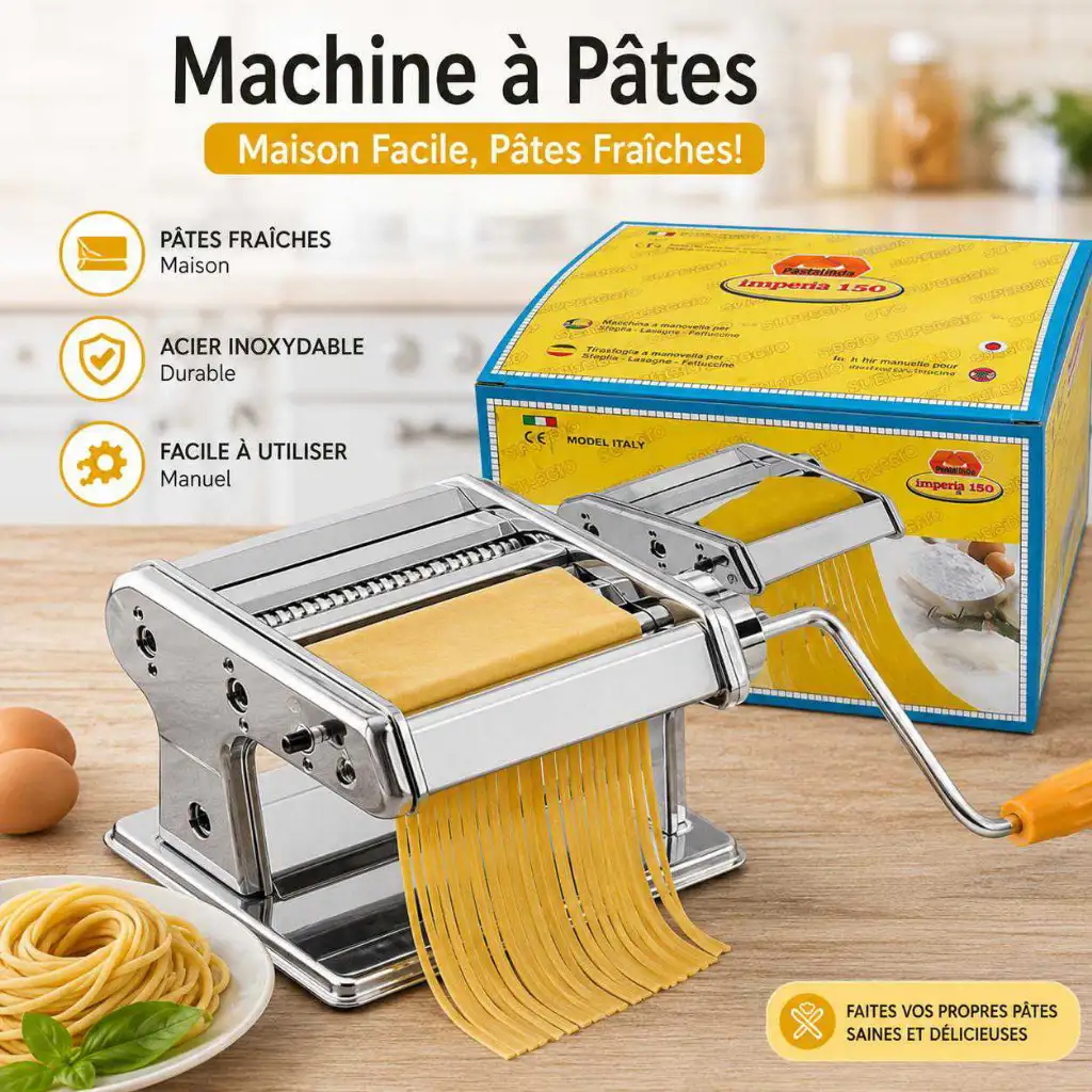 Machine à Pâtes Manuelle en acier inoxydable
