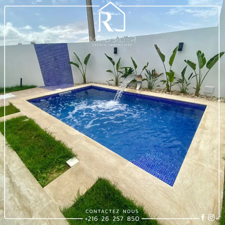 A #Vendre #Villa avec Piscine Quartier chic, résidentiel bien Sécurisé HAMMAMET