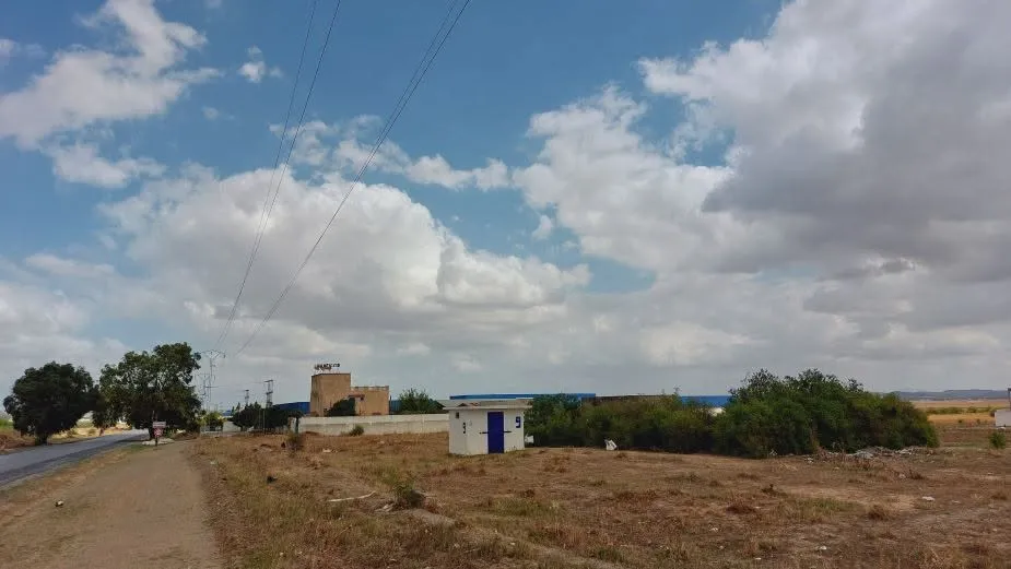 terrain 1 hectare industriel commercial borj amri RN5 à 20 km de tunis