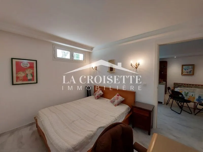 Rez-de-chaussée de villa S2 meublé à La Marsa mrcl0205