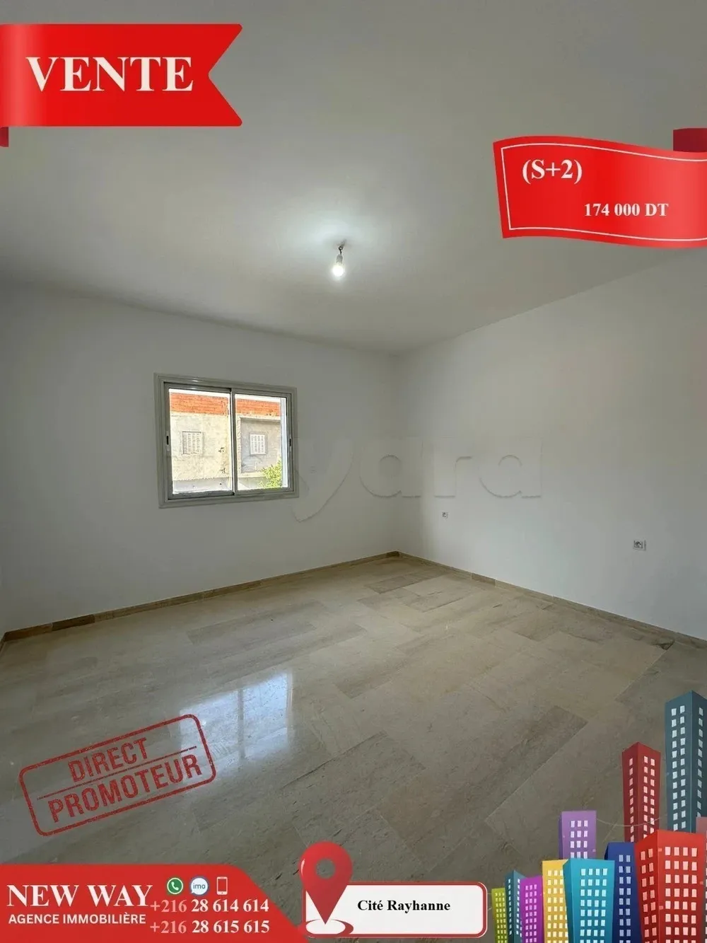 (S+2) Directe Promoteur à Cité Rayhanne