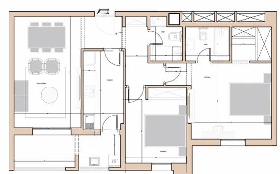 A vendre Appartement S+2 à AFH Mrezga , Cité El Wafa