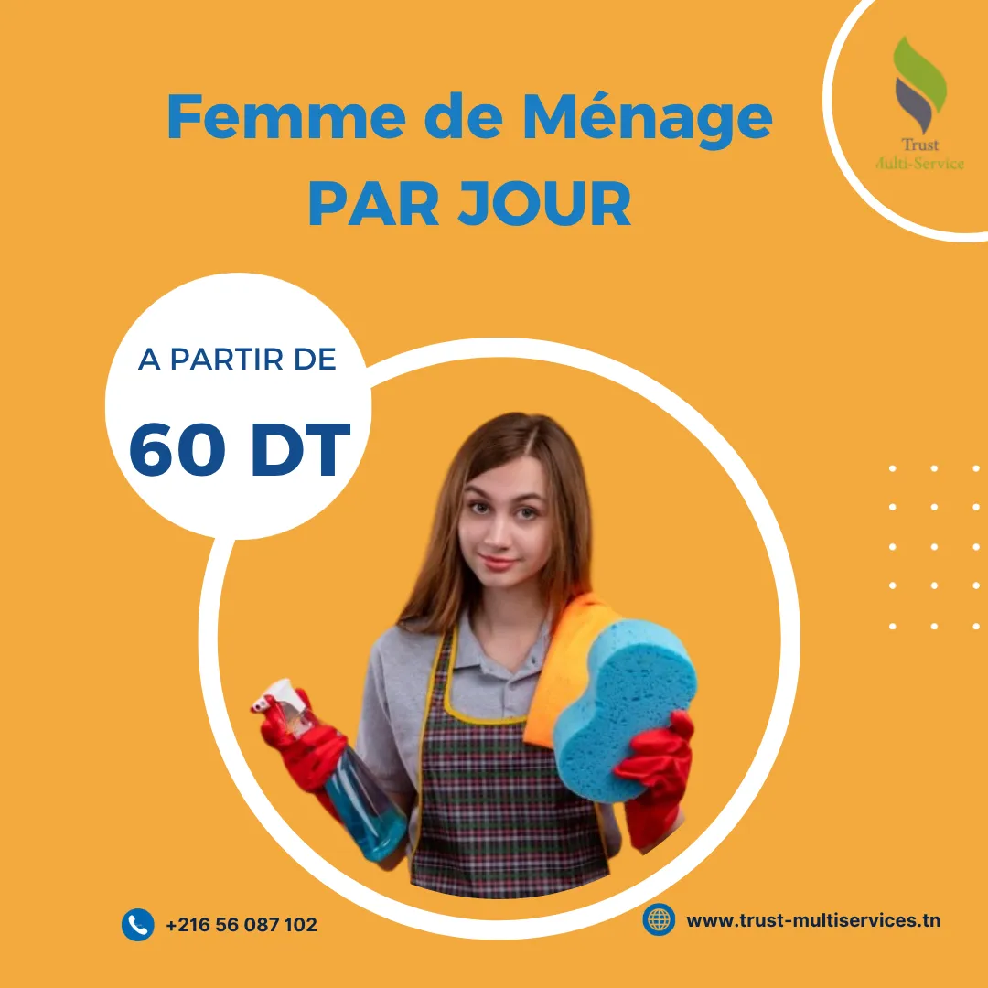 Vous cherchez une femme de ménage par jour ? 