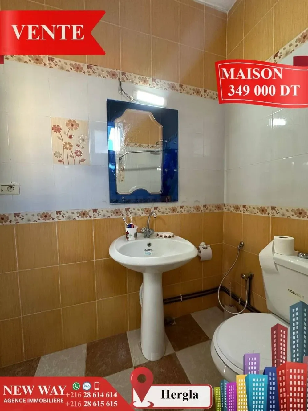 Maison à Hergla, Proche de toutes Commodités