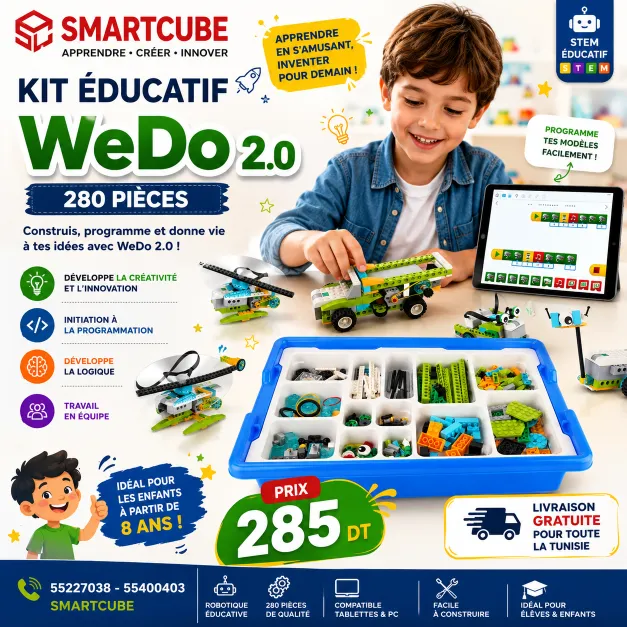 KIT ÉDUCATIF WeDo 2.0 – 280 PIÈCES