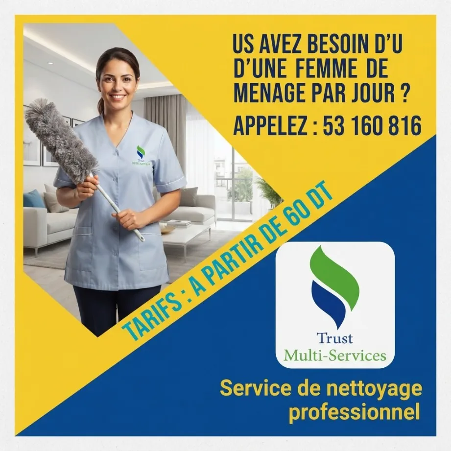 femme de menage par jour a ras jbal
