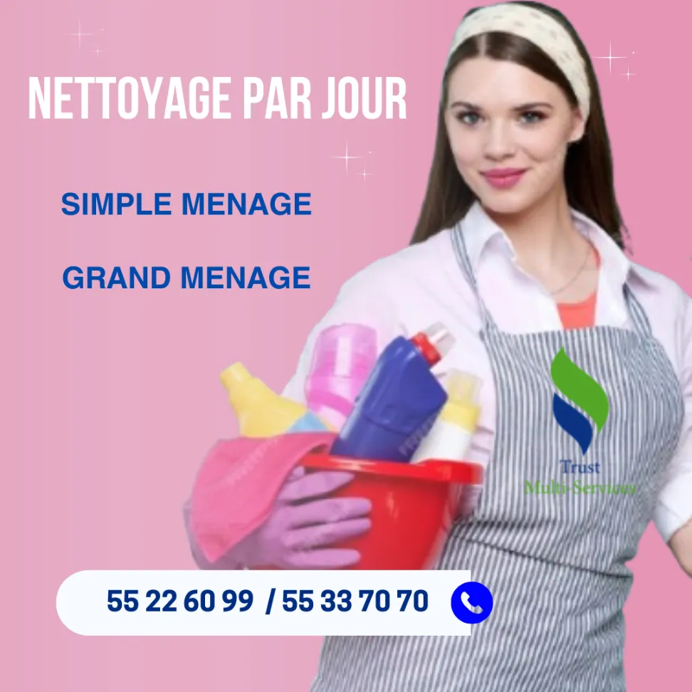 FEMME DE MENAGE PAR JOUR A EL MENZEH 5