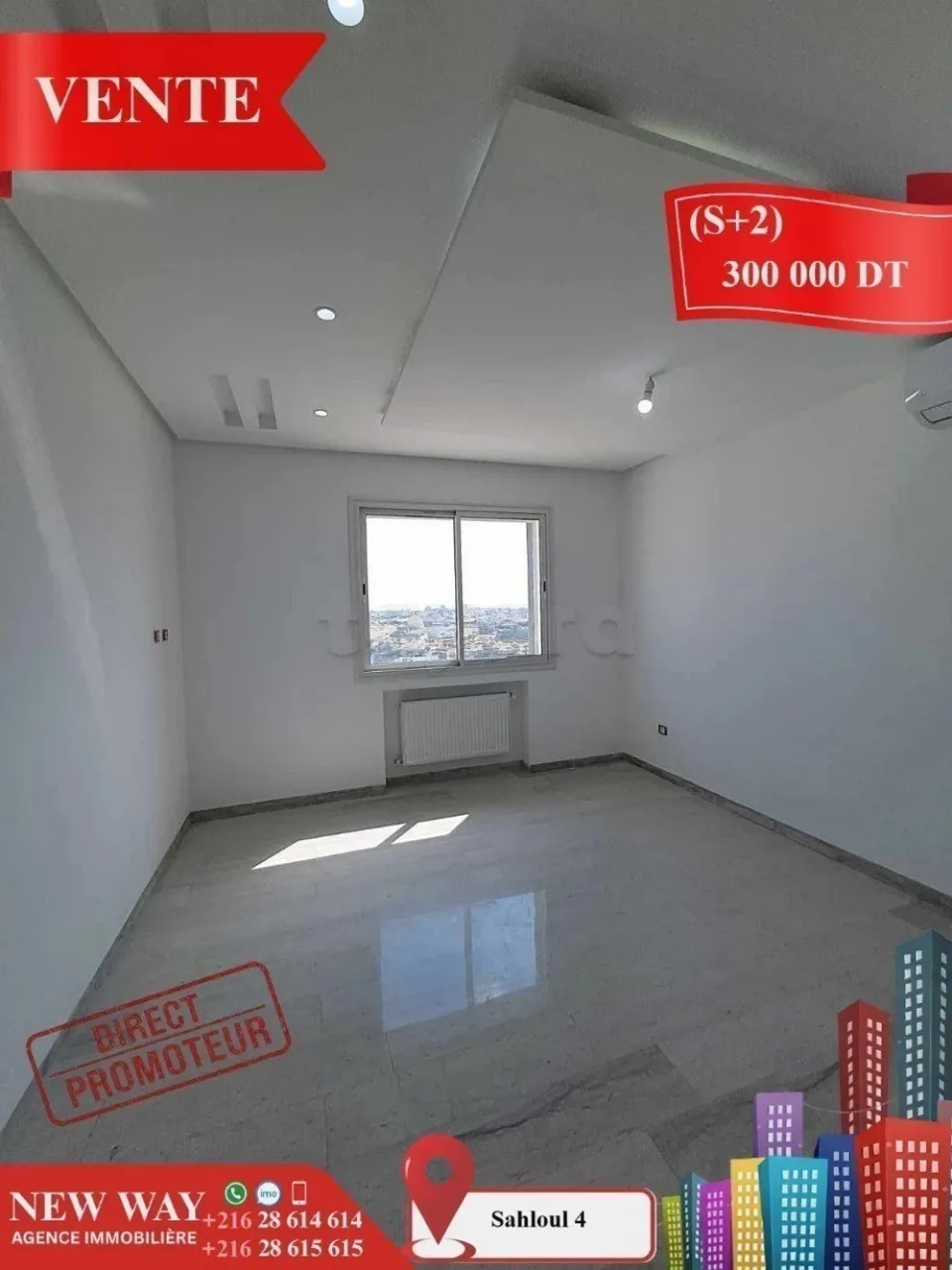 (S+2) à Sahloul 4 Directe Promoteur