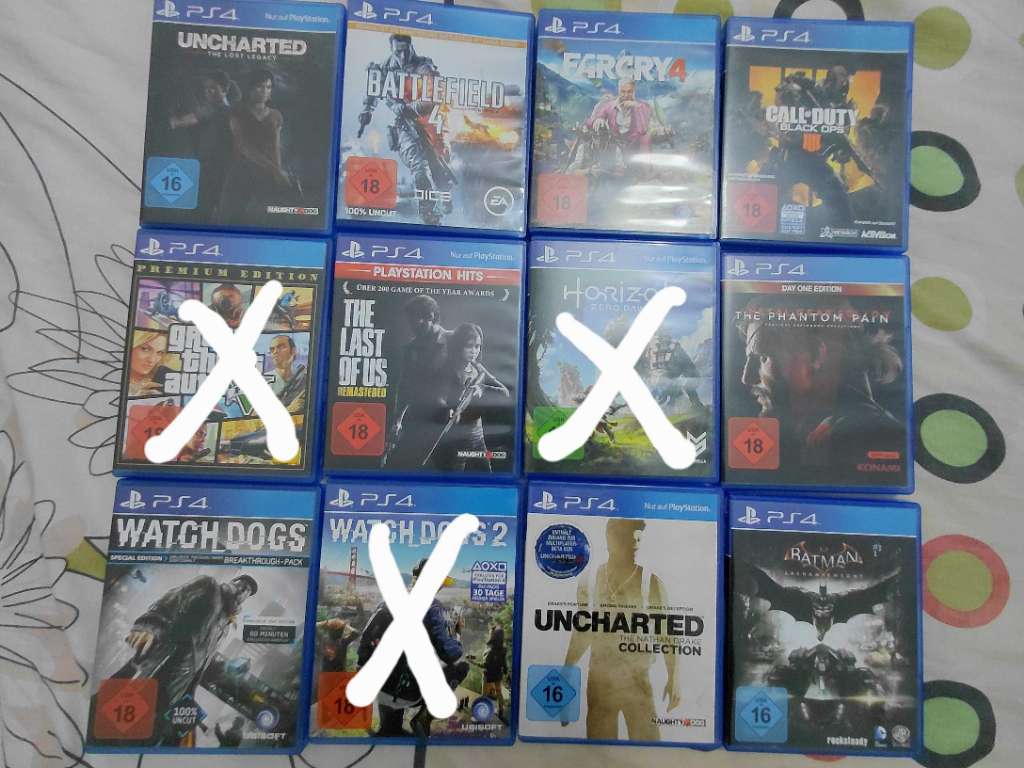 Jeux ps4 importés d'Allemagne en excellent état à vendre 