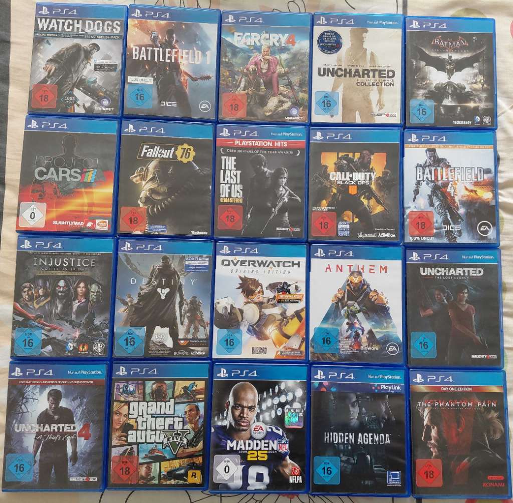 Jeux ps4 importés d'Allemagne en excellent état à vendre 