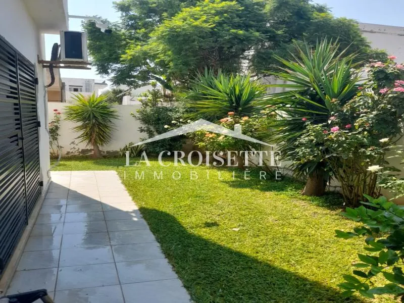 Rez-de-chaussée s2 meublé avec jardin à La Marsa MAL2961