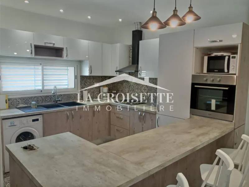 Rez-de-chaussée s2 meublé avec jardin à La Marsa MAL2961